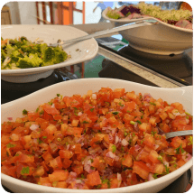 Ingredientes frescos preparados pelo Meu Gourmet